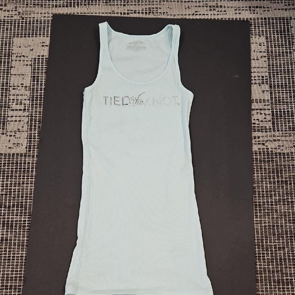 Victoria's Secret I do Collection  Light Blue Bridal Ribbed Tank